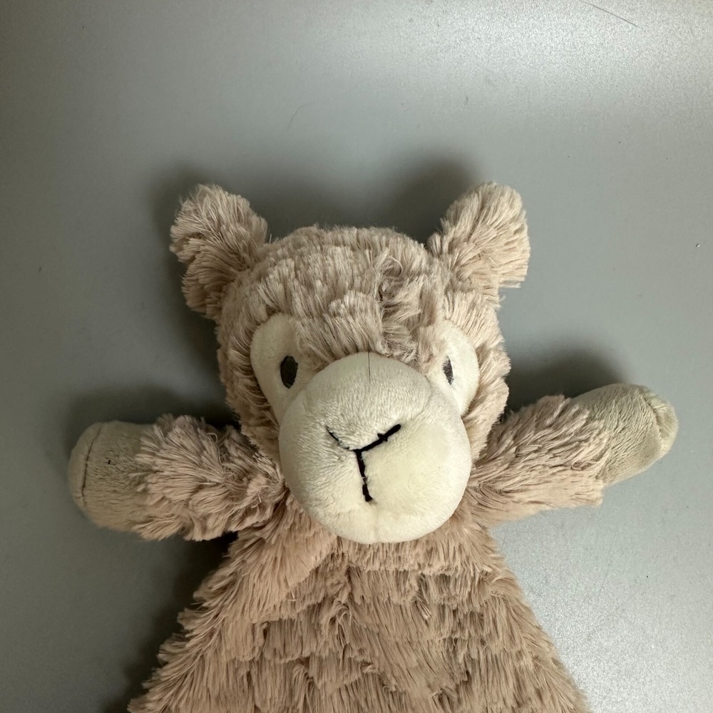 Demdaco Llama Lovey Security Blanket Tan Taupe Plush Stuffed Animal Toy 13in - Picture 3 of 5